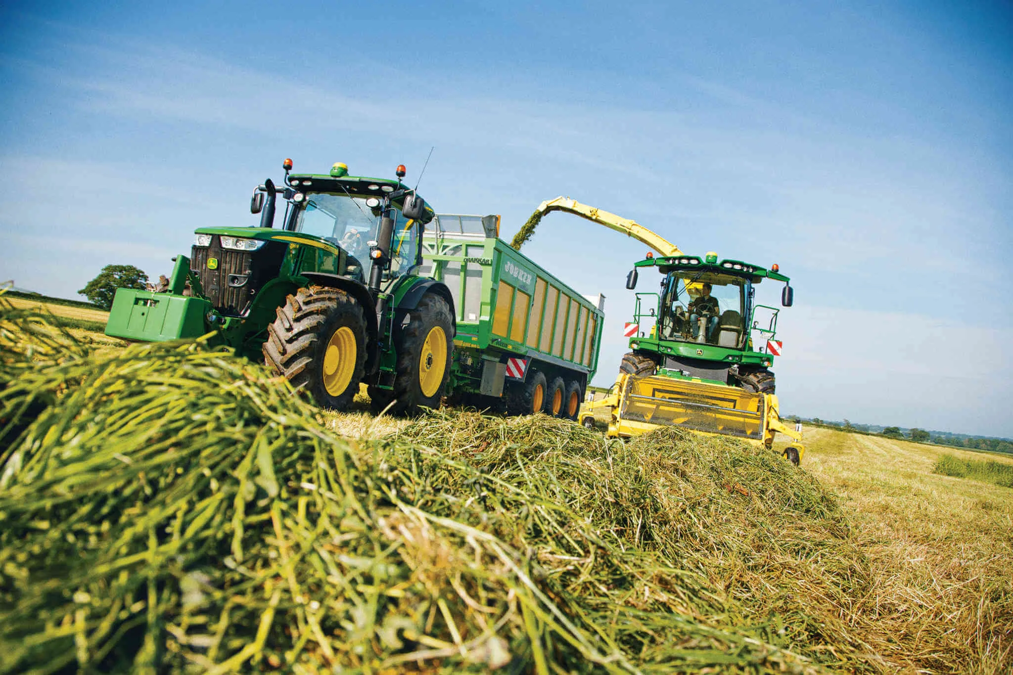 High quality silage stored in a bunker silo